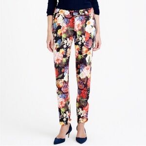 J. Crew Collection - rare size 4 Dutch Floral Straight Leg Pants with pockets